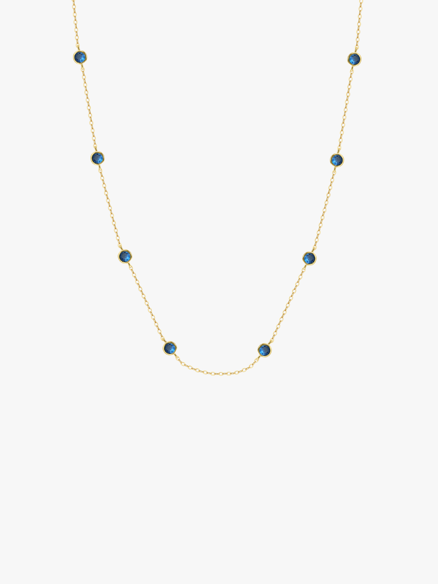 Bezel Strand Necklace