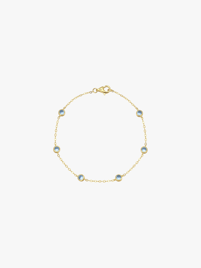 Bezel Strand Bracelet