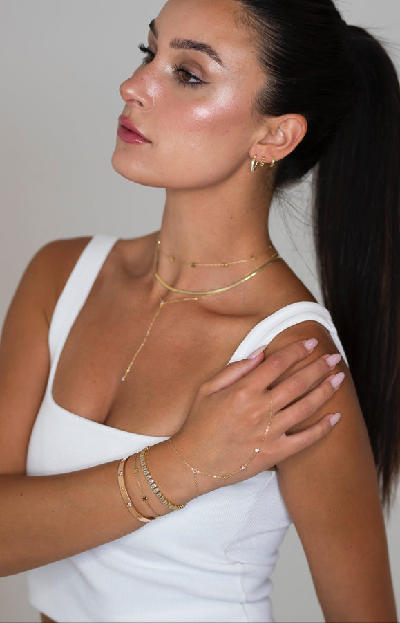 Bezel Set Tennis Bracelet