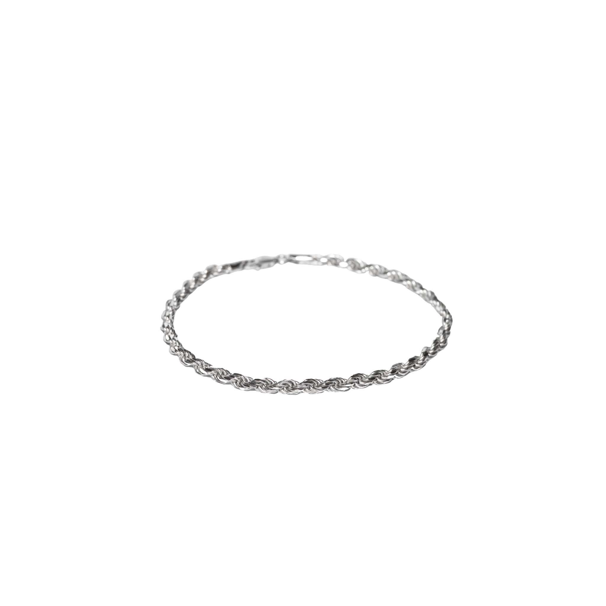 Men's Diamond-Cut Rope Chain Bracelet