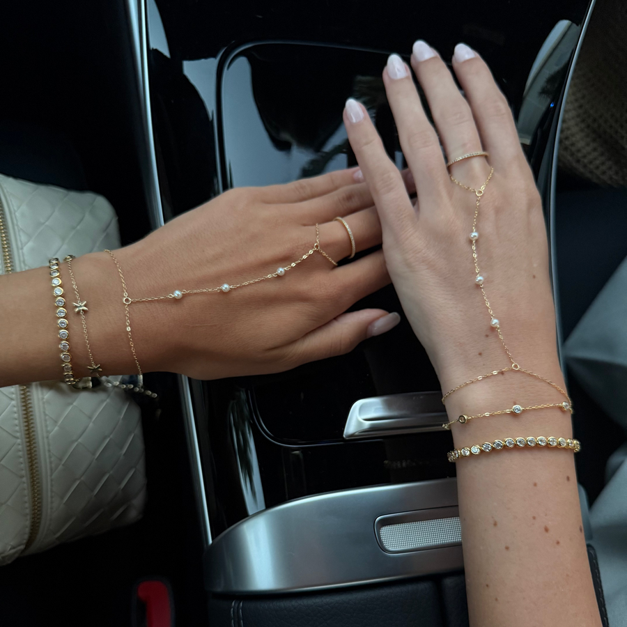 The Round Bezel Set Tennis Bracelet