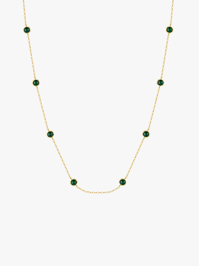 Bezel Strand Necklace