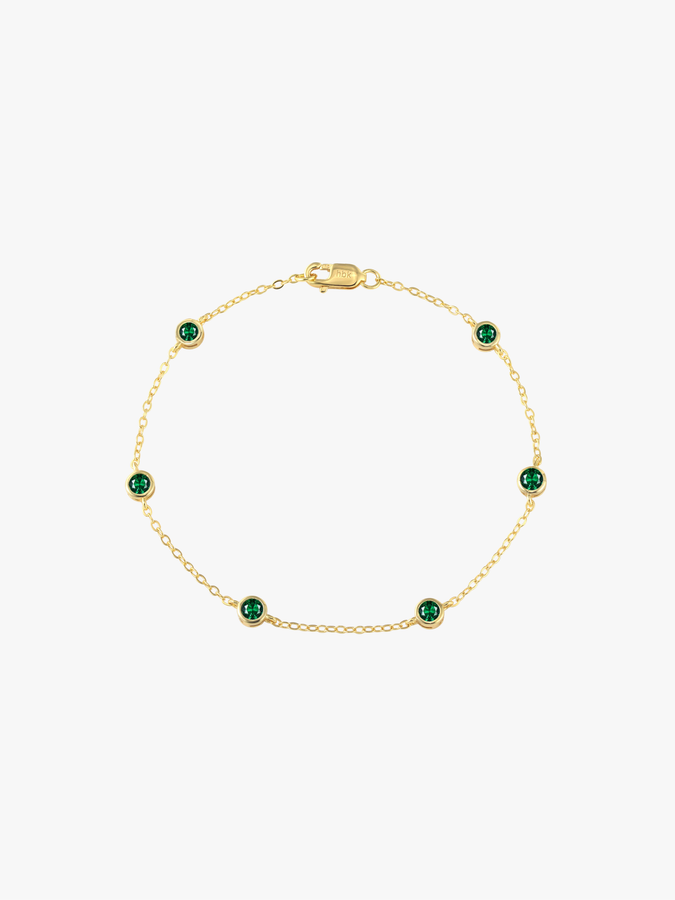 Bezel Strand Bracelet